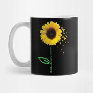 Childhood Cancer Awareness Sunflower Mug